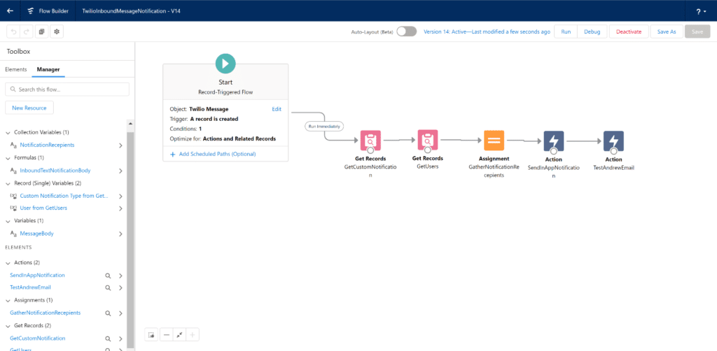 An Example Salesforce Flow